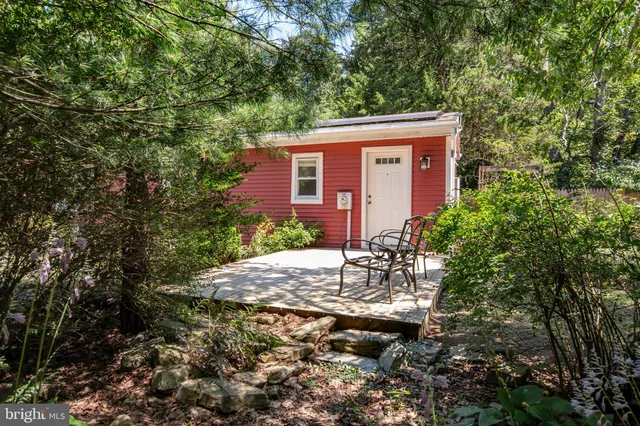 a view of a back yard of the house