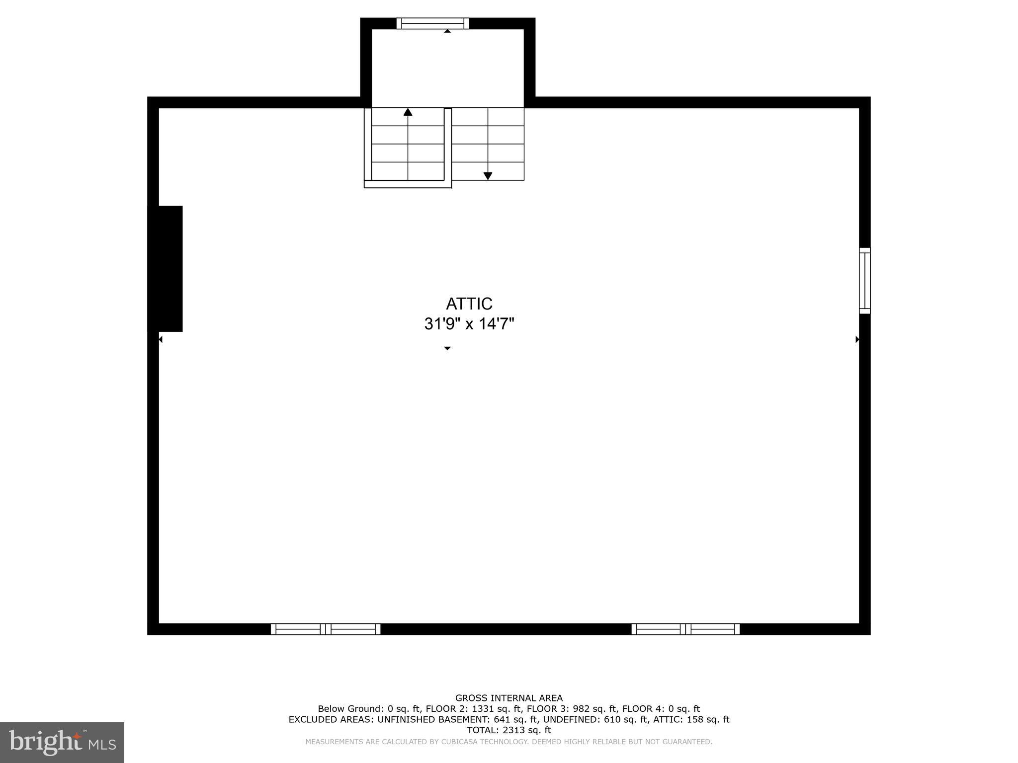 304 Bewley Road Havertown, PA 19083 - Photo 40 of 41 ATTIC FLOOR PLAN