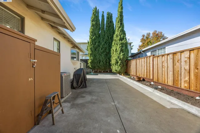 a view of a back yard of the house