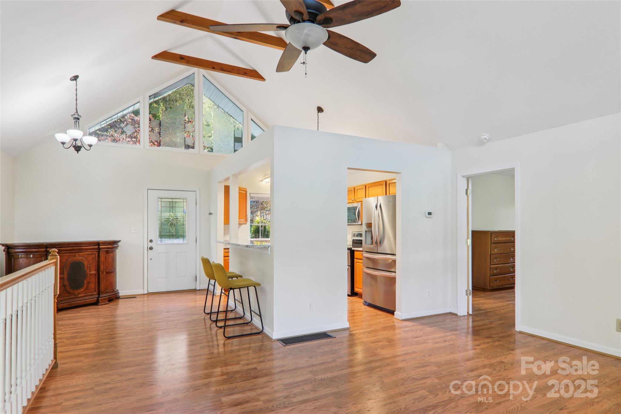 166 Linsonwood Ridge Waynesville, NC 28786 - Photo 17 of 39 a view of a livingroom with furniture and wooden floor