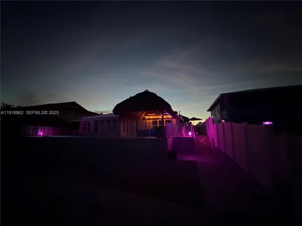 a house view with a seating space