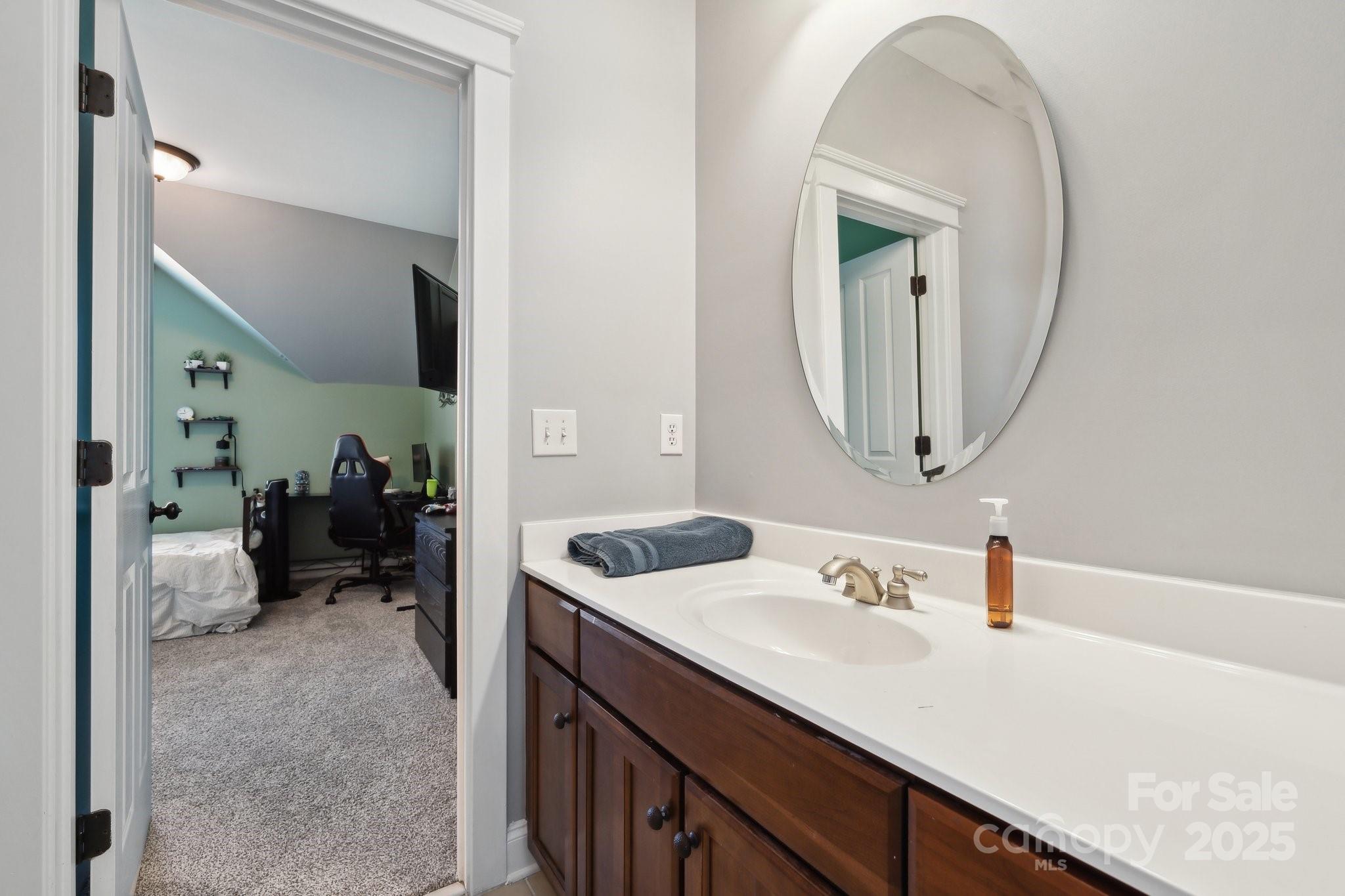 369 Shoreline Parkway Tega Cay, SC 29708 - Photo 21 of 40 a en suite bathroom with a sink and a mirror
