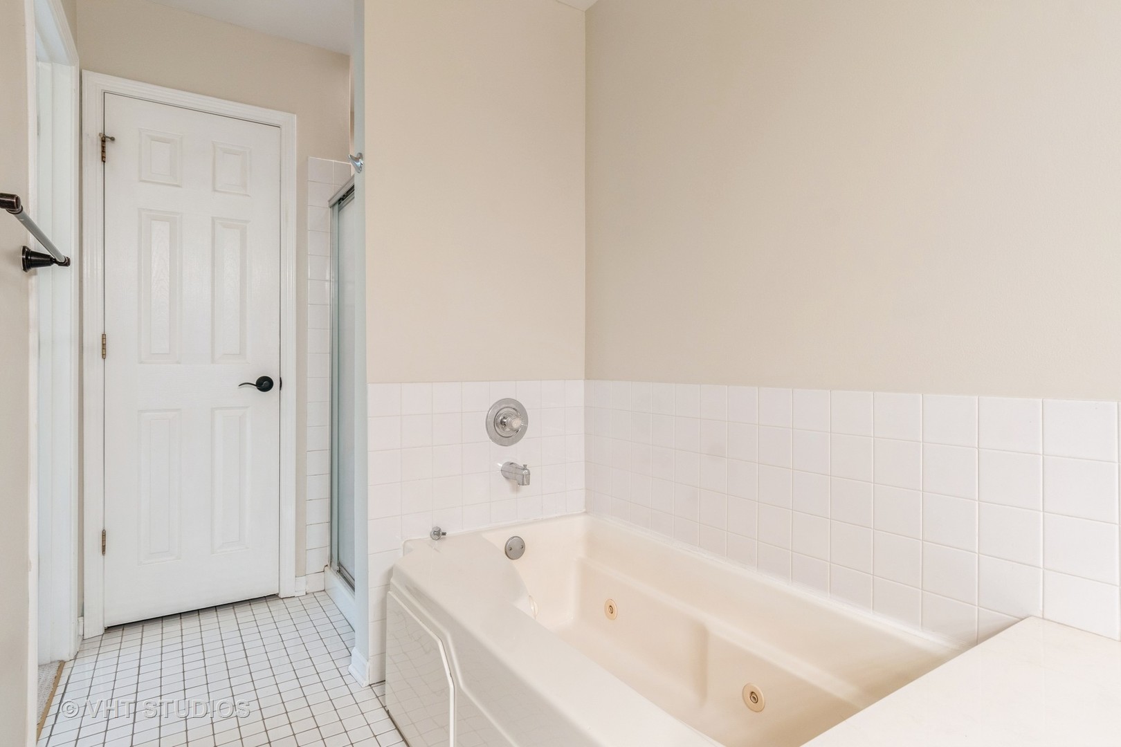 1245 Rhodes Lane, Unit 1245 Naperville, IL 60540 - Photo 16 of 17 a bathroom with a bathtub and a shower