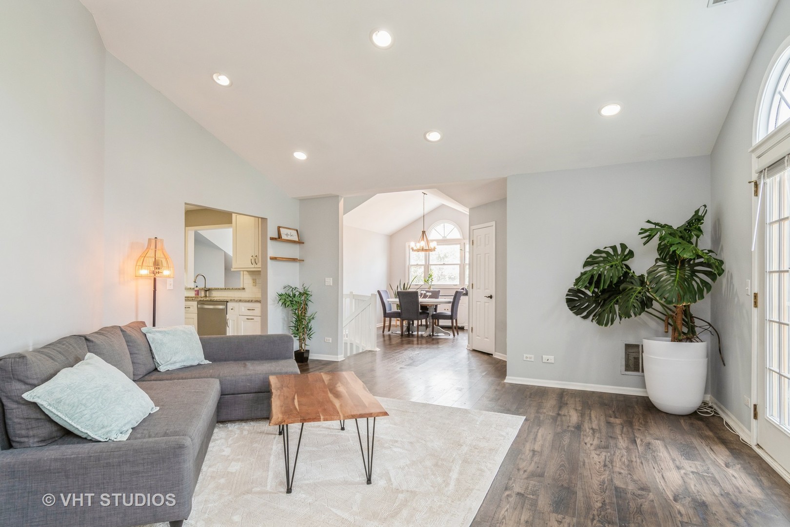 1245 Rhodes Lane, Unit 1245 Naperville, IL 60540 - Photo 10 of 17 a living room with furniture and a potted plant