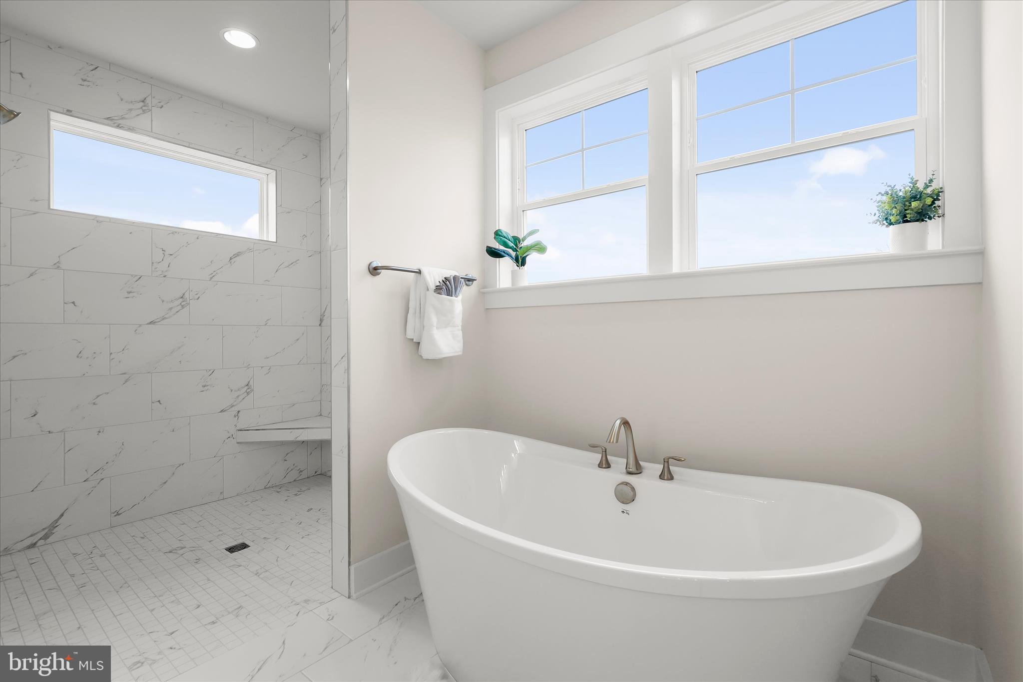 1605 A Oakland Road Freeland, MD 21053 - Photo 36 of 71 Walk-In Shower & Soaking Tub