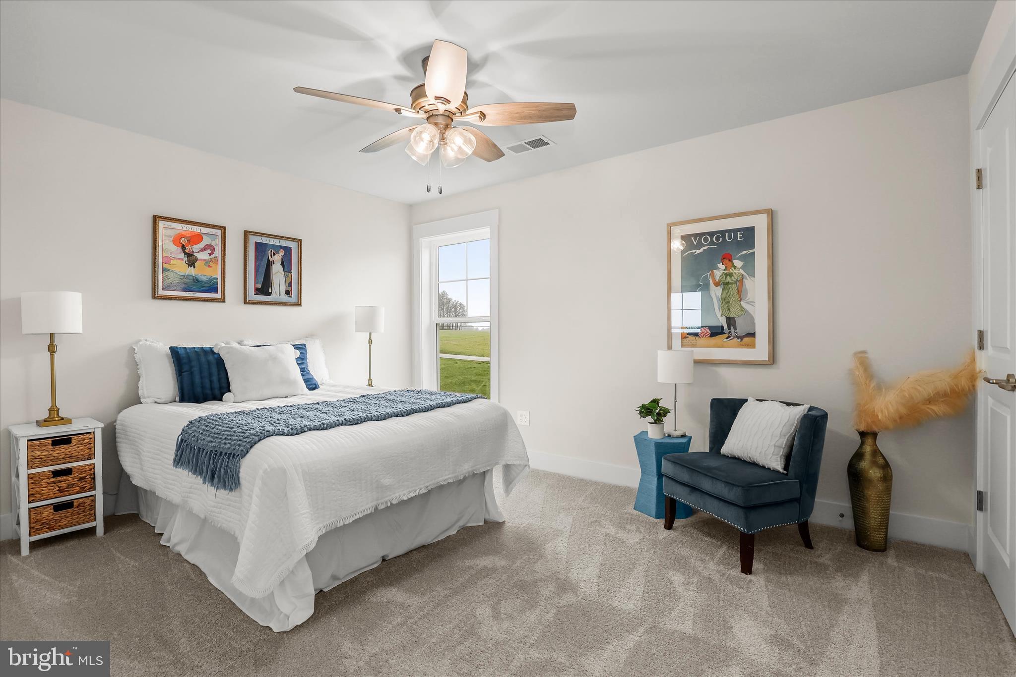 1605 A Oakland Road Freeland, MD 21053 - Photo 45 of 71 Ceiling Fan & Carpet Floor
