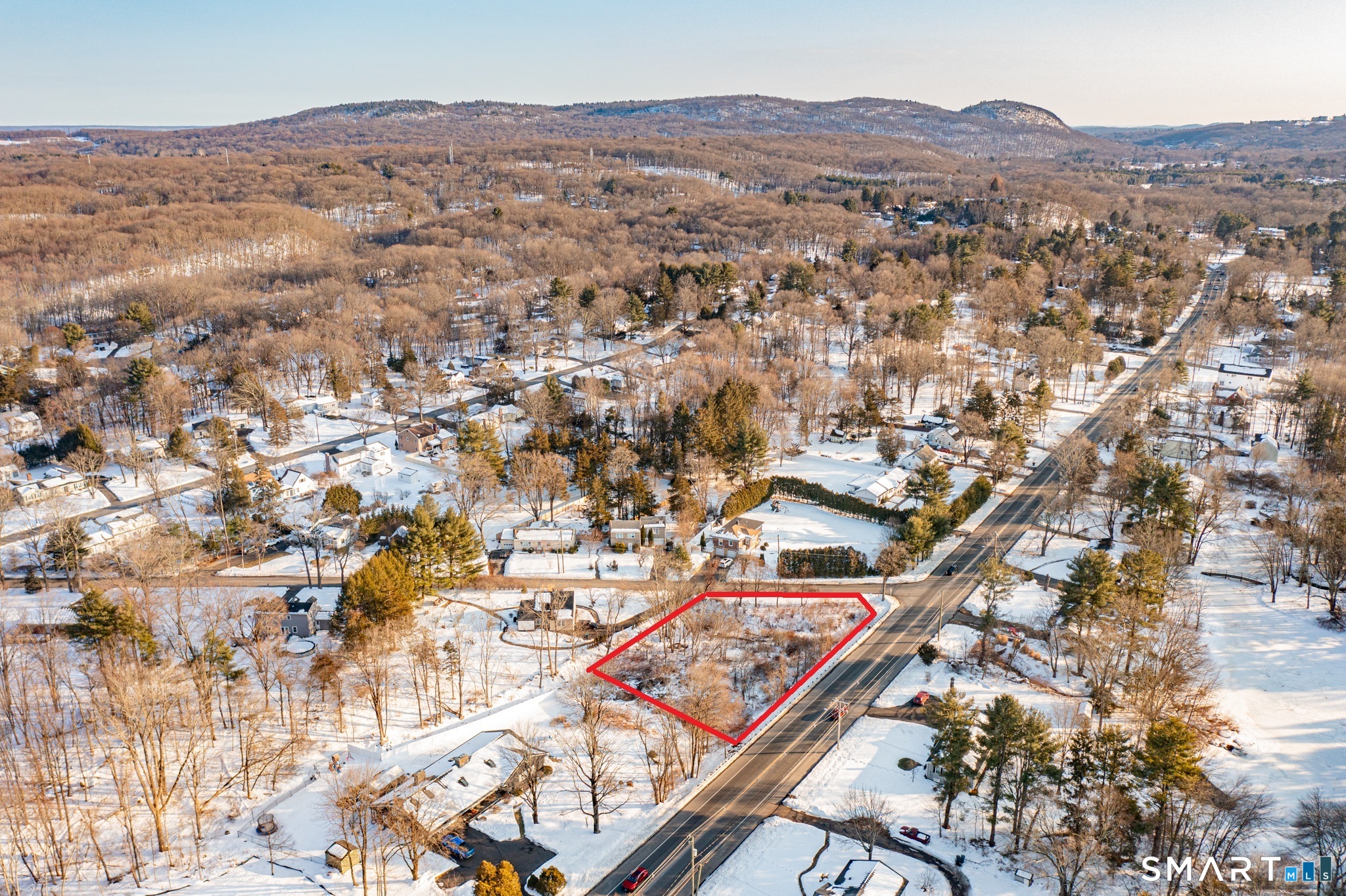 South Main Street Cheshire, CT 06410 - Photo 6 of 19 an aerial view of residential houses with city view