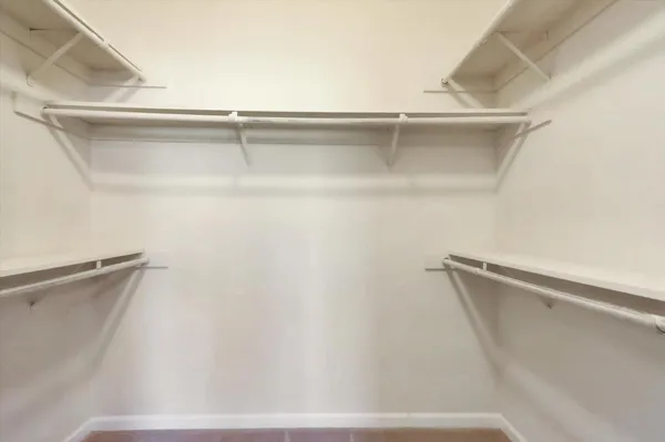 a close view of closet