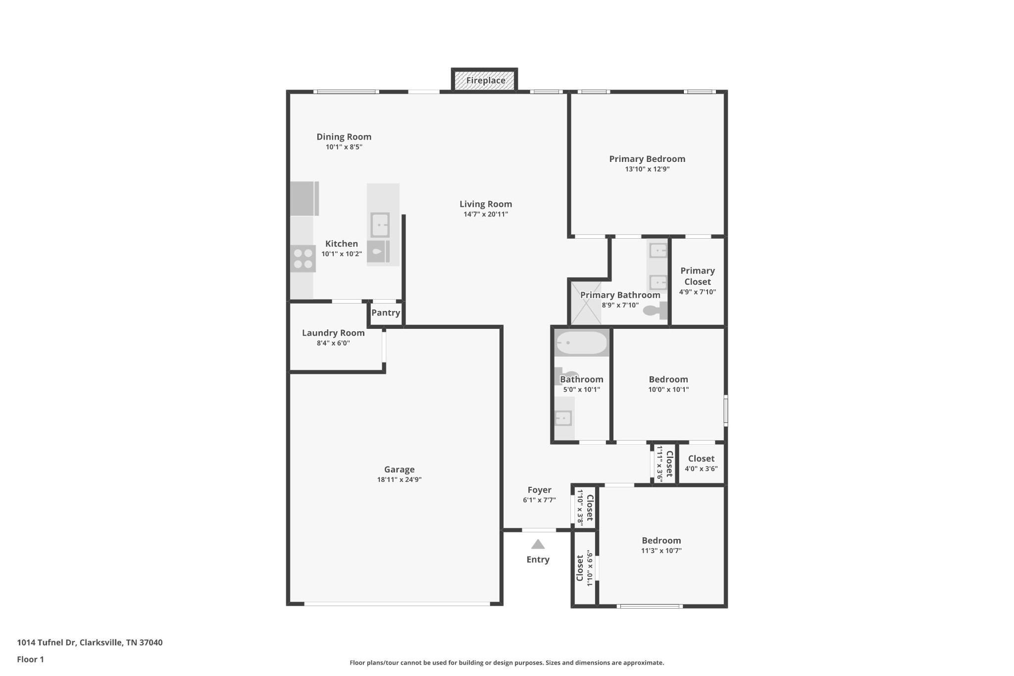 280 Cardinal Crk Drive Clarksville, TN 37040 - Photo 2 of 17 a picture of floor plan