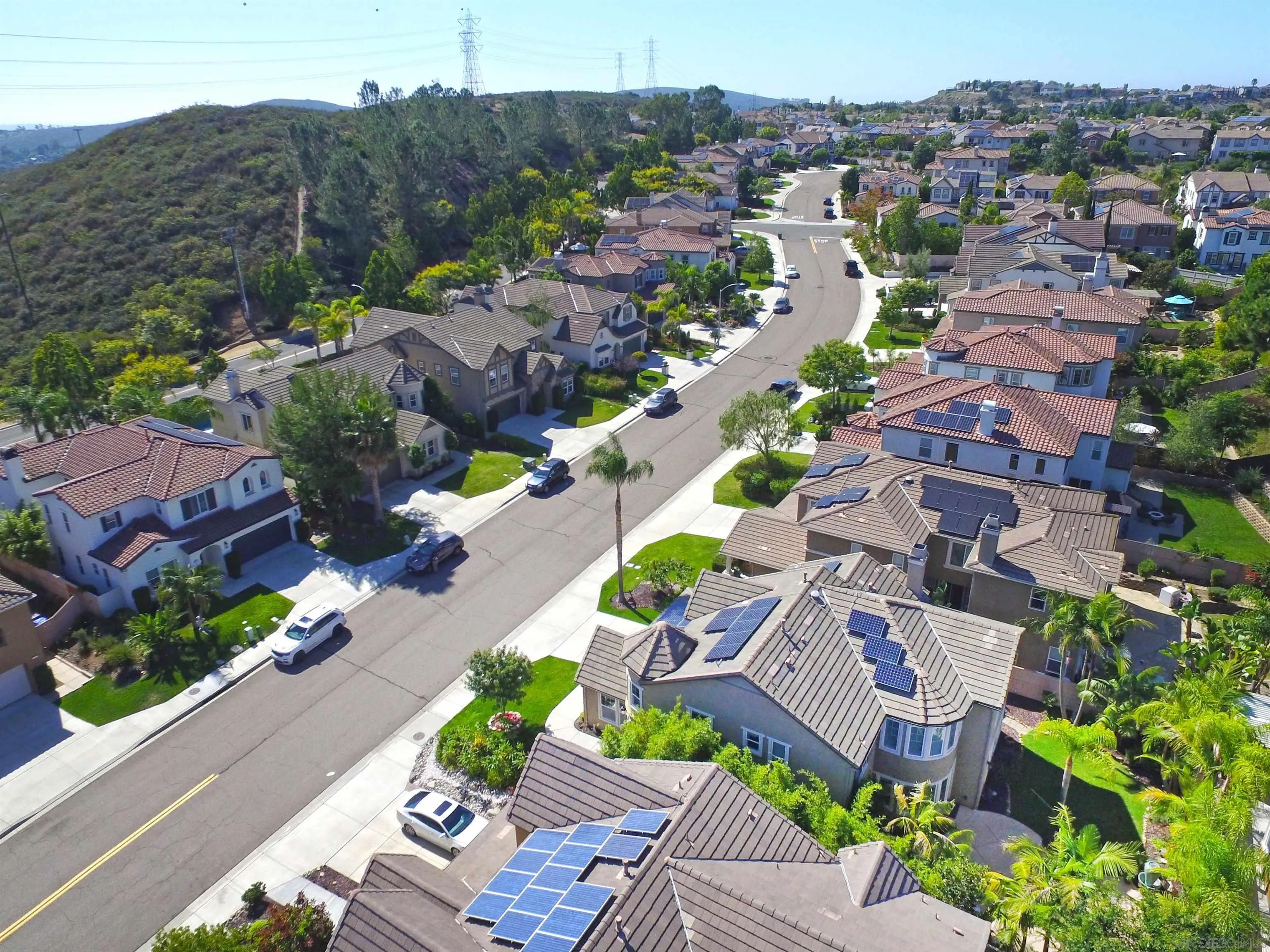 650 Liquid Amber Way San Marcos, CA 92078 - Photo 48 of 48 an aerial view of a house with a garden