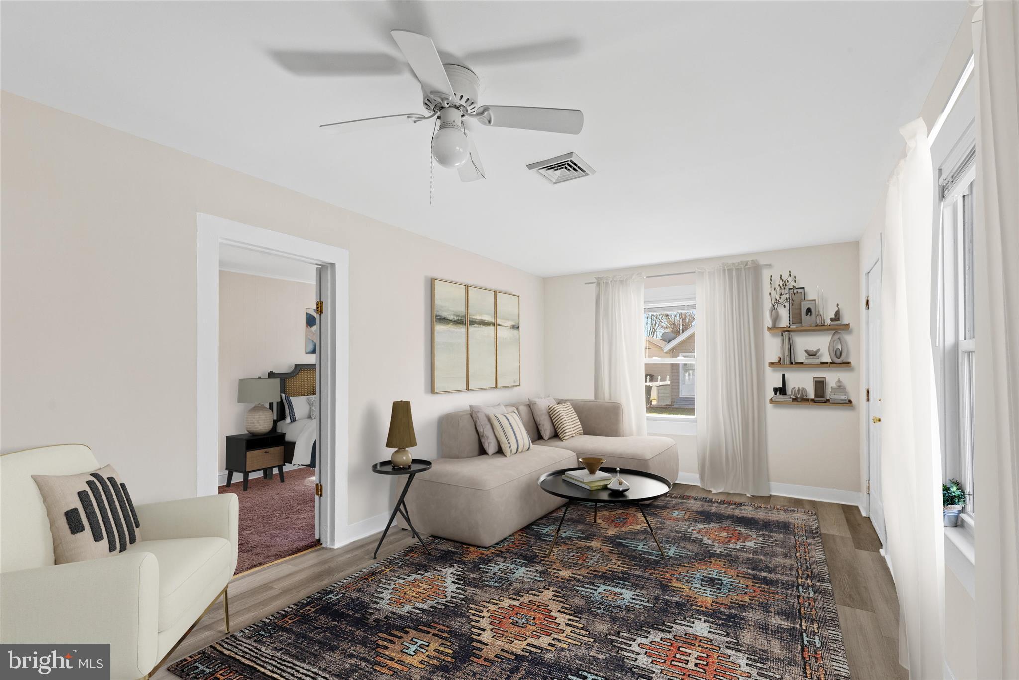 705 Roger Street Salisbury, MD 21804 - Photo 2 of 24 Living Room Virtually Staged