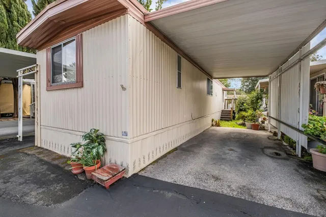 a backyard of a house