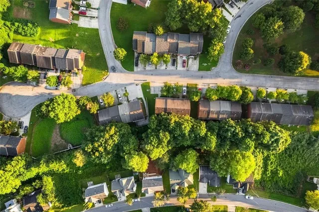 an outdoor space with swimming pool