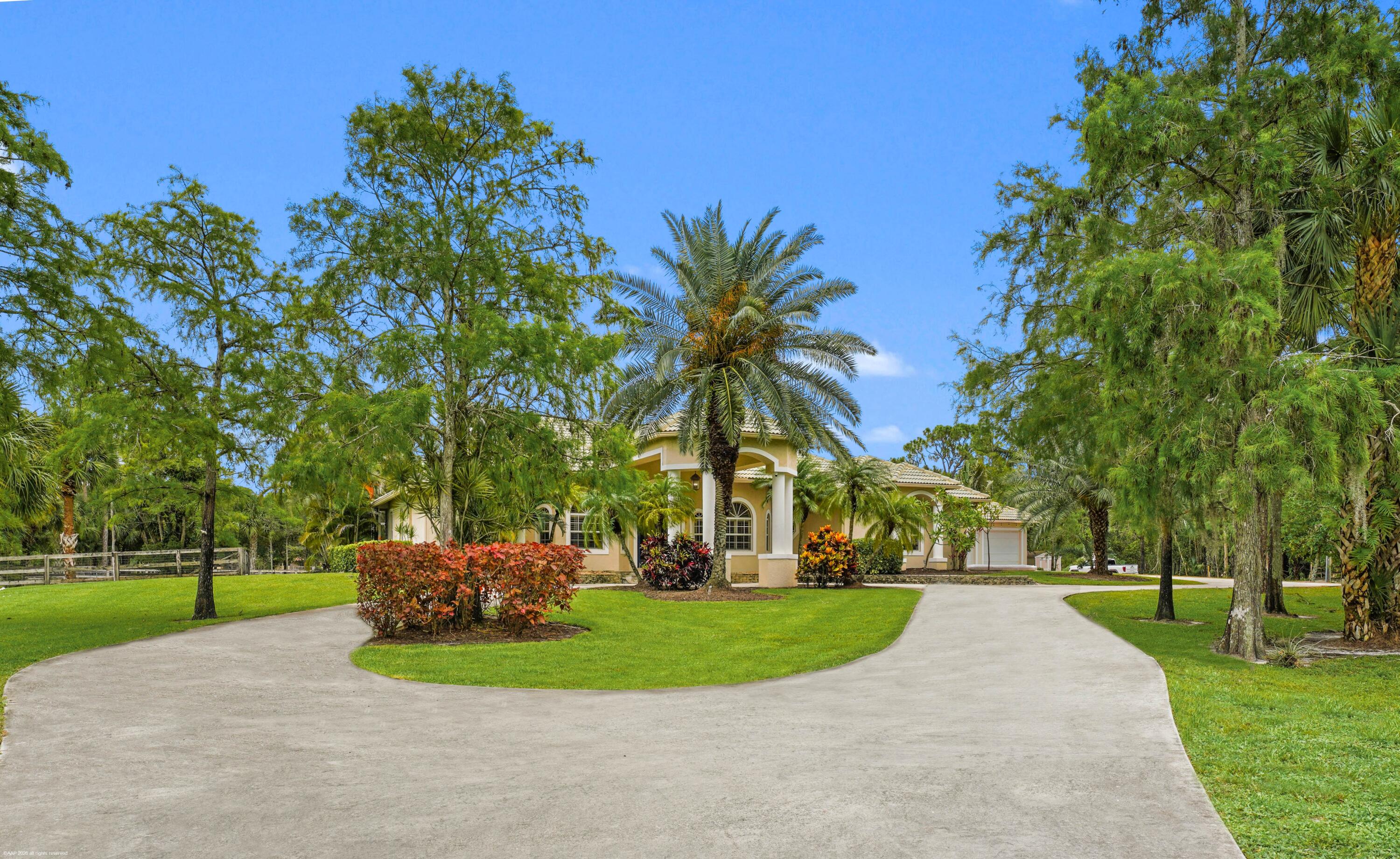 2560 Buck Ridge Trail Loxahatchee, FL 33470 - Photo 6 of 65 Circular drive at main house