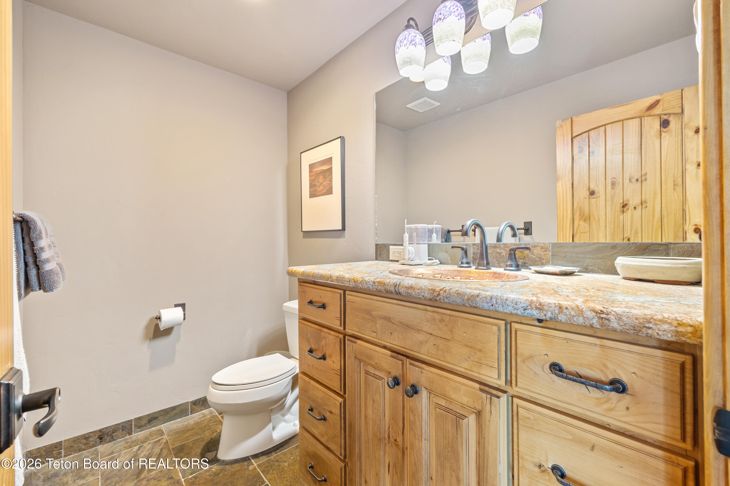 2490 La Bonte Road Jackson, WY 83001 - Photo 26 of 50 Guest Bathroom Vanity