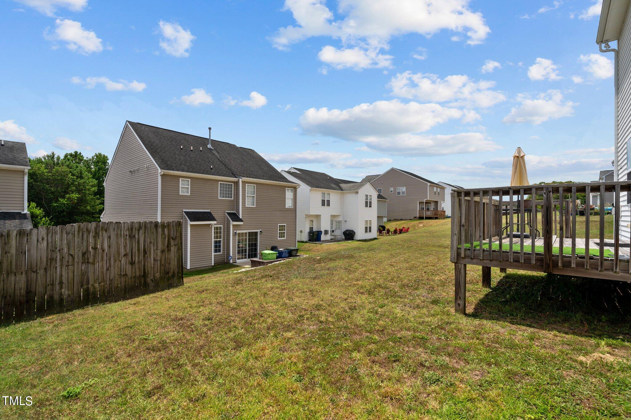 3930 Evans Drive Raleigh, NC 27610 - Photo 36 of 44 a house view with a garden space