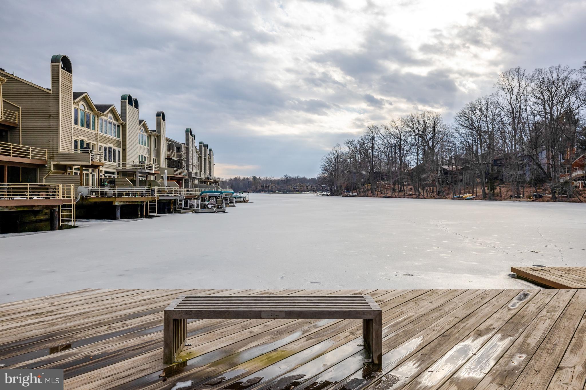 1926 Lakeport Way Reston, VA 20191 - Photo 45 of 54 Views of (frozen) Lake Thoreau - cluster dock.