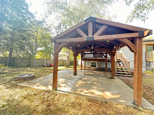 a view of an outdoor space with swimming pool