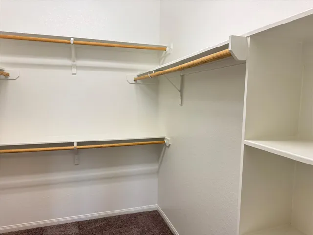 a close up view of racks on the wall