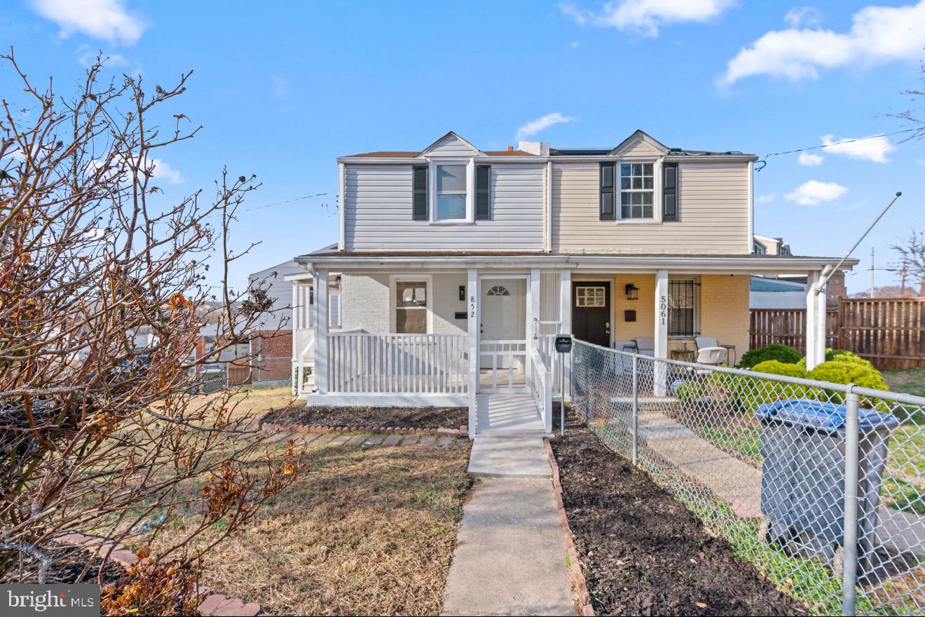 852 50th Place Northeast Washington, DC 20019 - Photo 15 of 15 Charming duplex with inviting porch and yard.