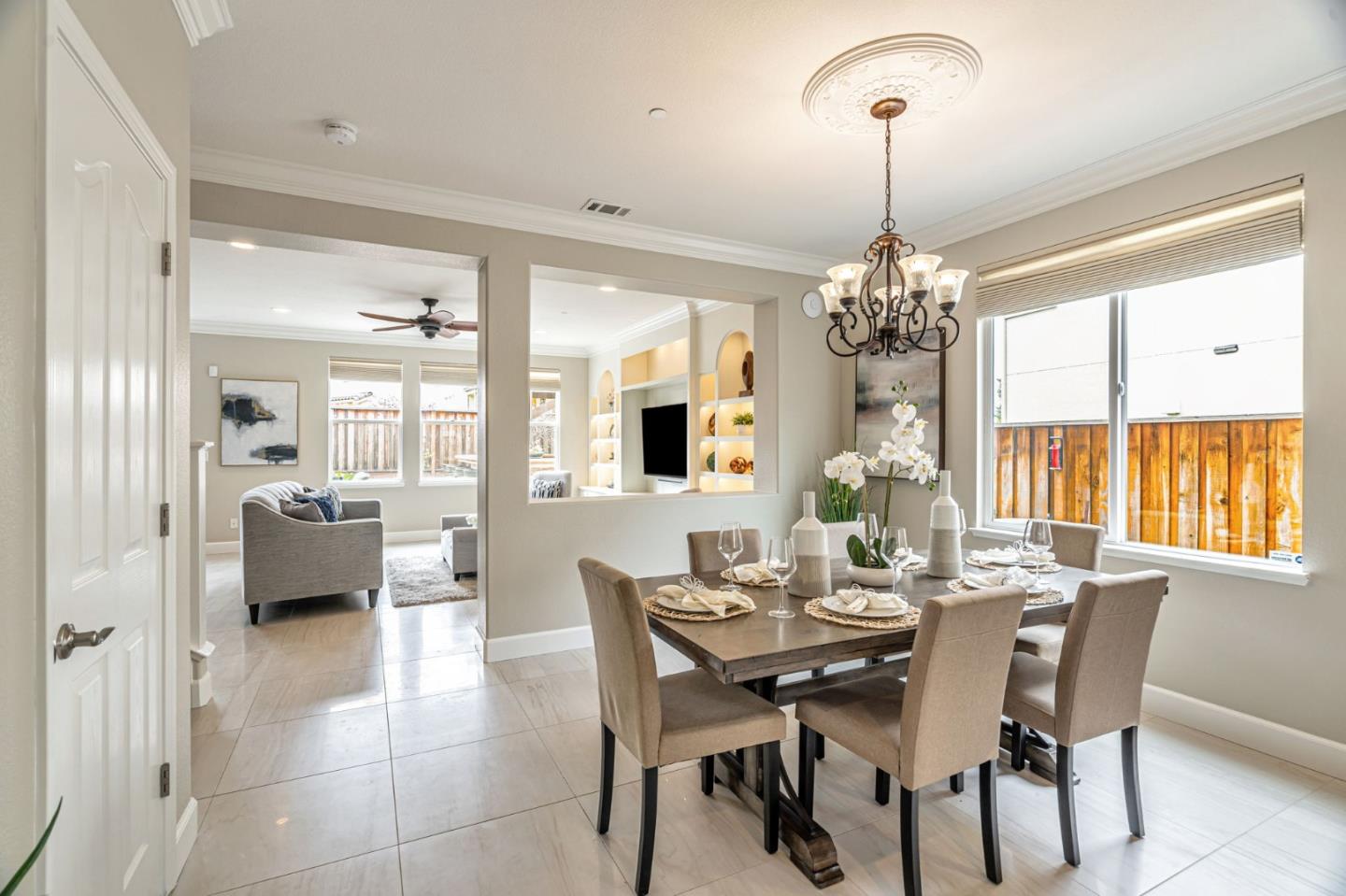 6525 Gravina Loop San Jose, CA 95138 - Photo 25 of 63 a view of a dining room with furniture and window