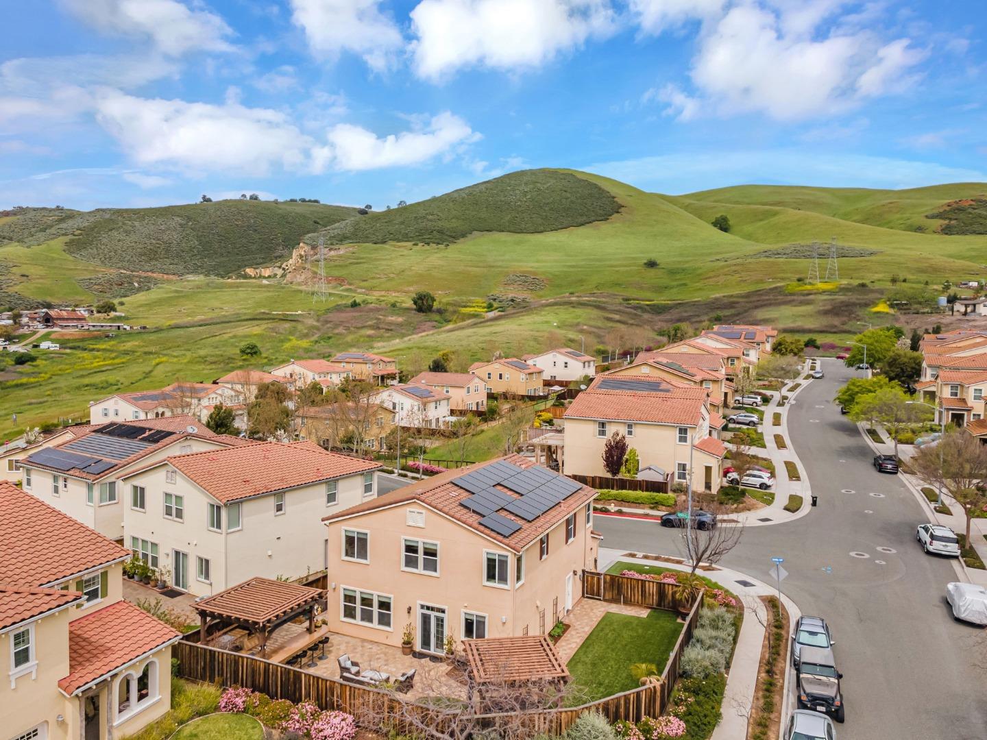 6525 Gravina Loop San Jose, CA 95138 - Photo 61 of 63 an aerial view of residential houses with outdoor space