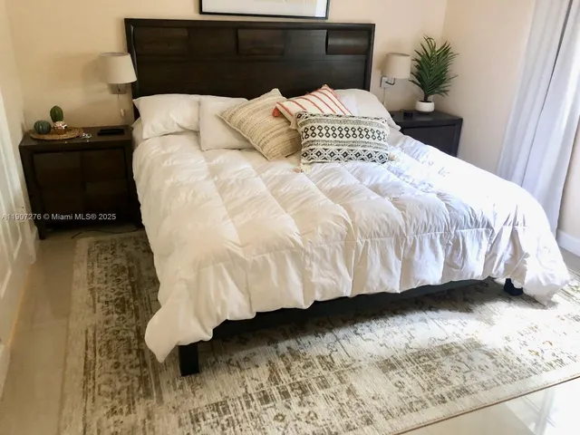 a view of a lake with houses