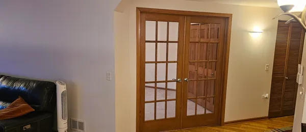 a view of front door
