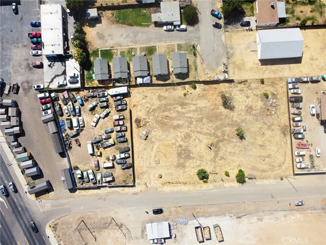 an aerial view of a city