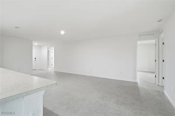 a view of an empty room