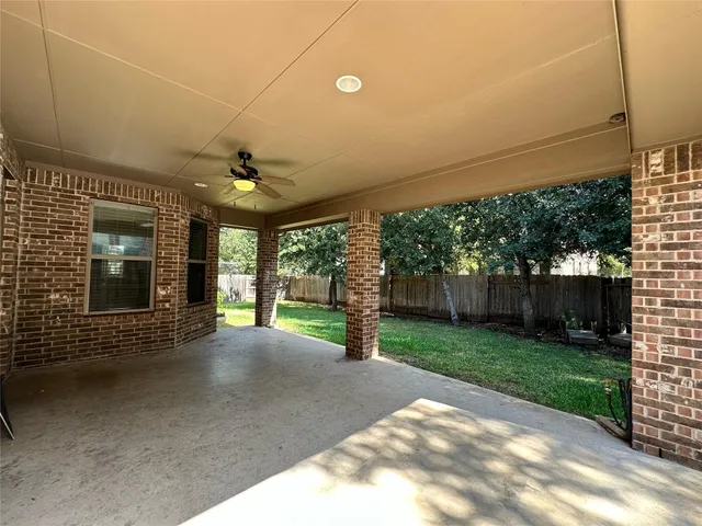 a view of backyard with tree