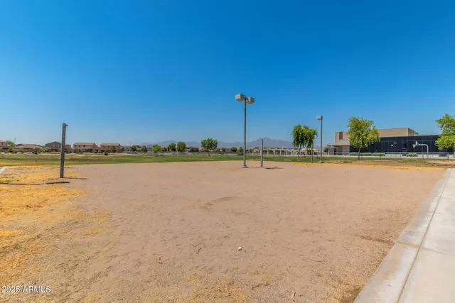 a view of a water with an outdoor space