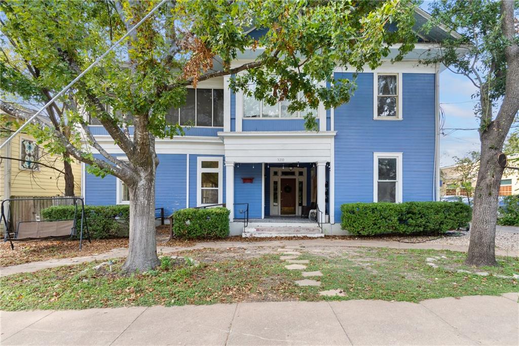 3210 Hampton Road, Unit A B C Austin, TX 78705 - Photo 1 of 42 Two-story residence featuring blue siding and white trim