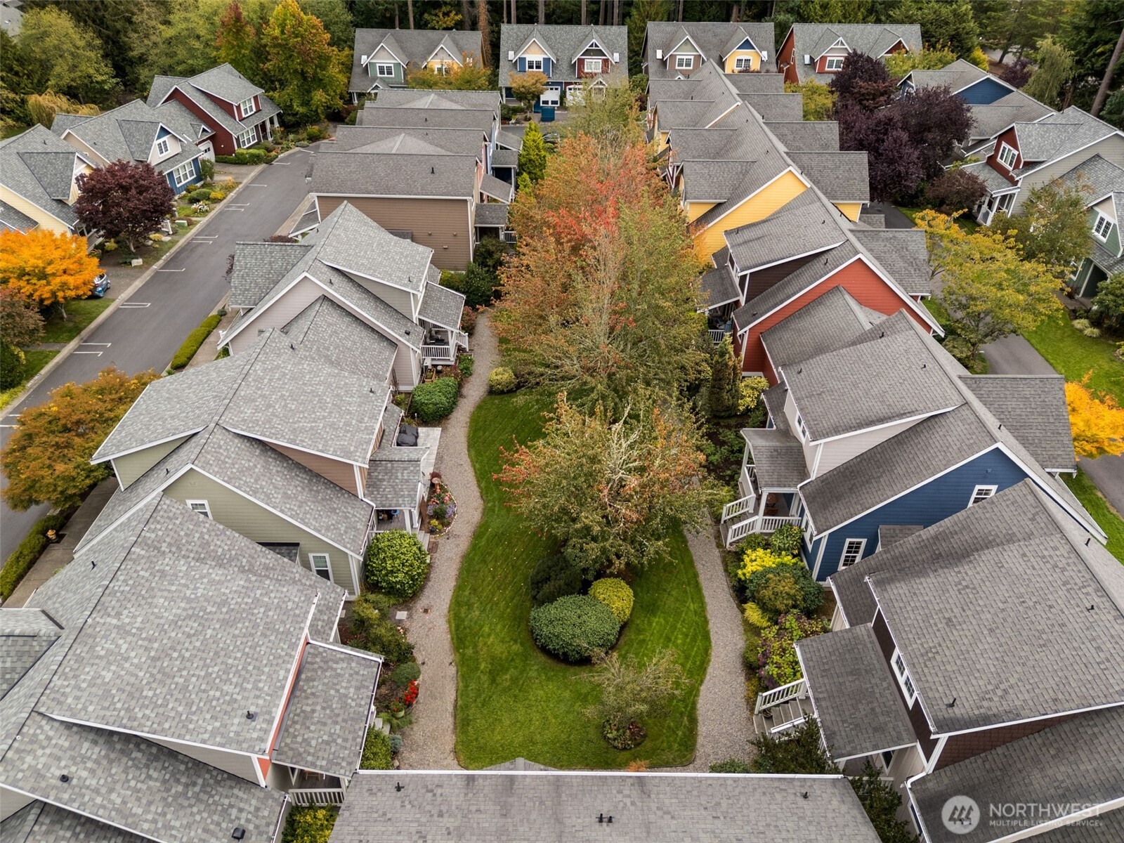 1322 Polly's Lane Bainbridge Island, WA 98110 - Photo 6 of 21 an aerial view of multiple houses with yard