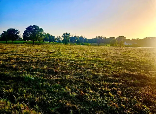 a view of a lake with a mountain in the background