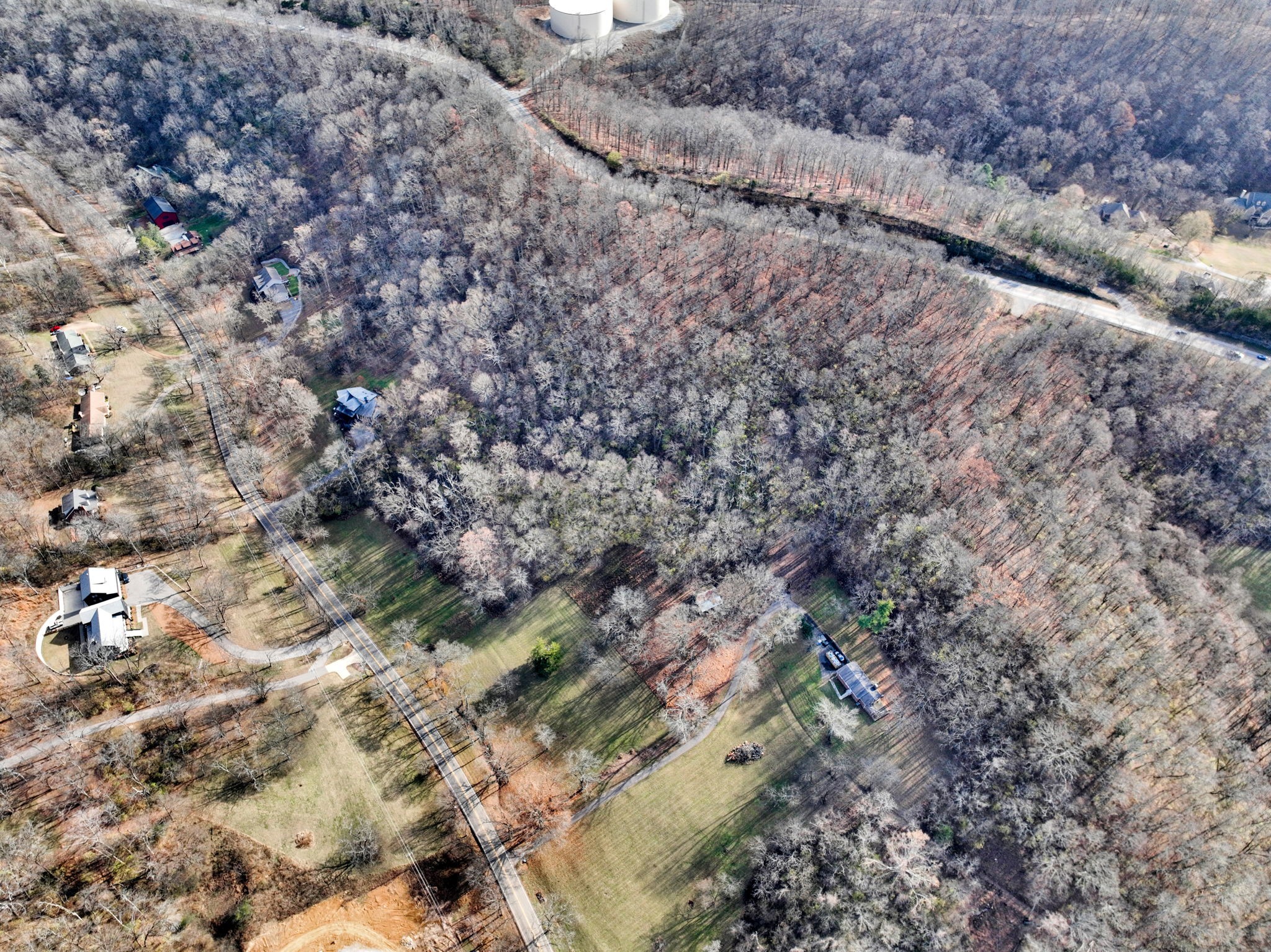 2268 North Berrys Chapel Road Franklin, TN 37069 - Photo 16 of 26 a view of a dry yard with lots of bushes