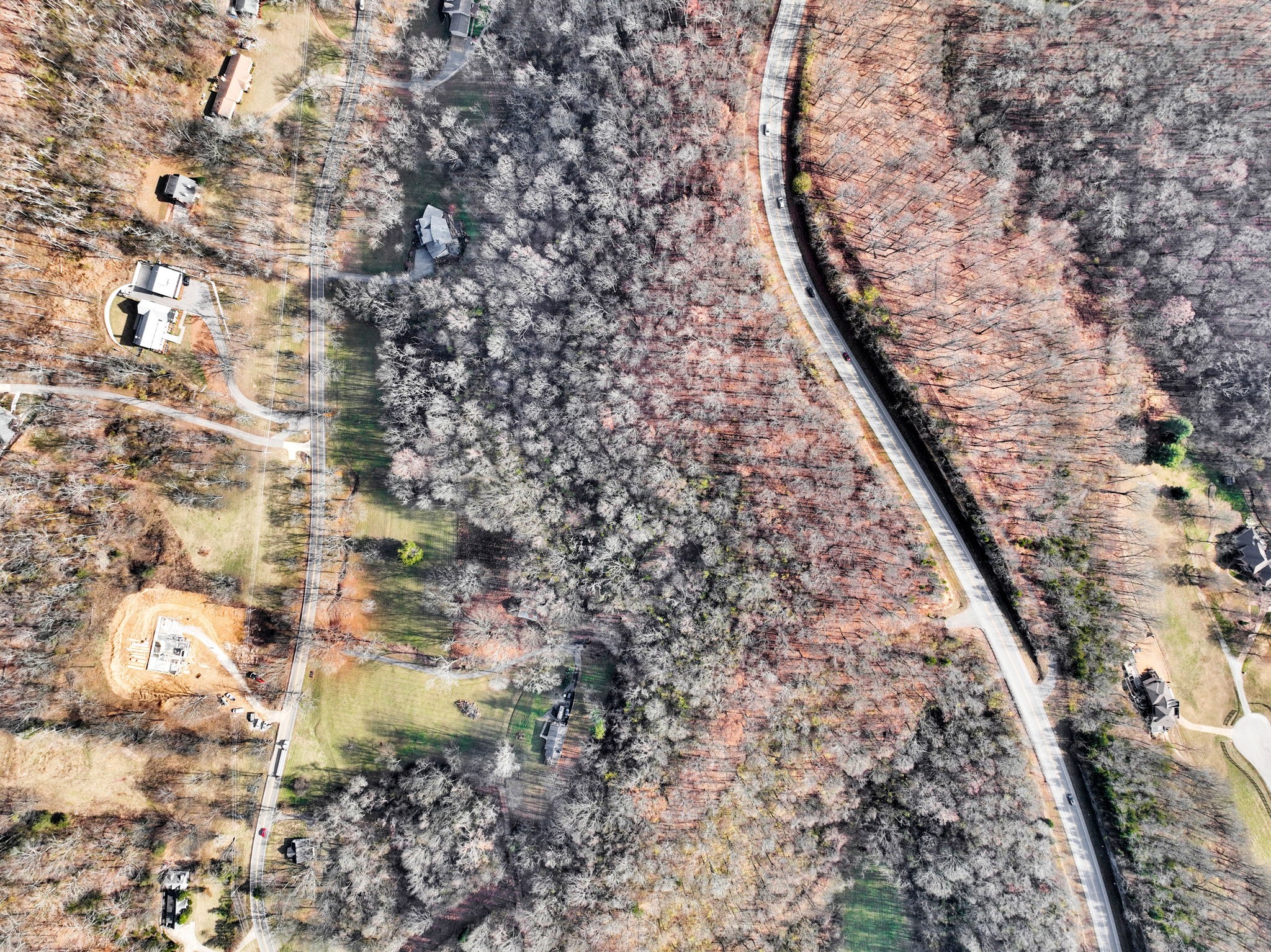 2268 North Berrys Chapel Road Franklin, TN 37069 - Photo 8 of 26 a aerial view of house with yard