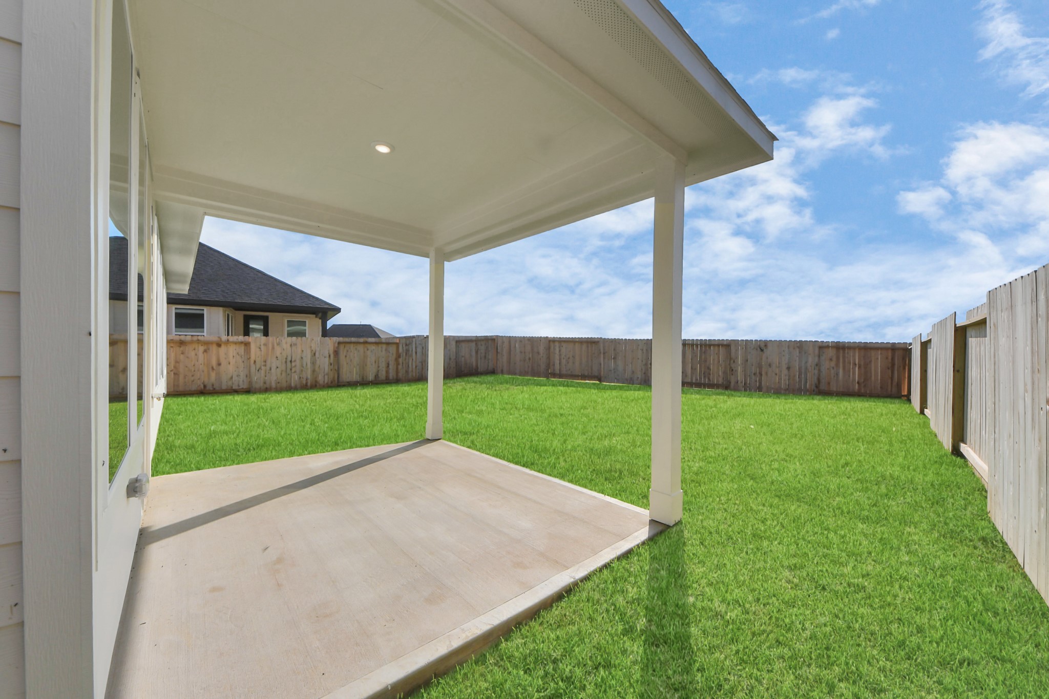14471 Trumpet Lane Splendora, TX 77372 - Photo 21 of 33 a view of a backyard with a garden and plants