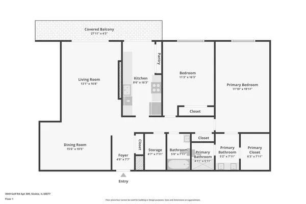 $325,000 | 4949 Golf Road, Unit 308, Skokie, IL 60077