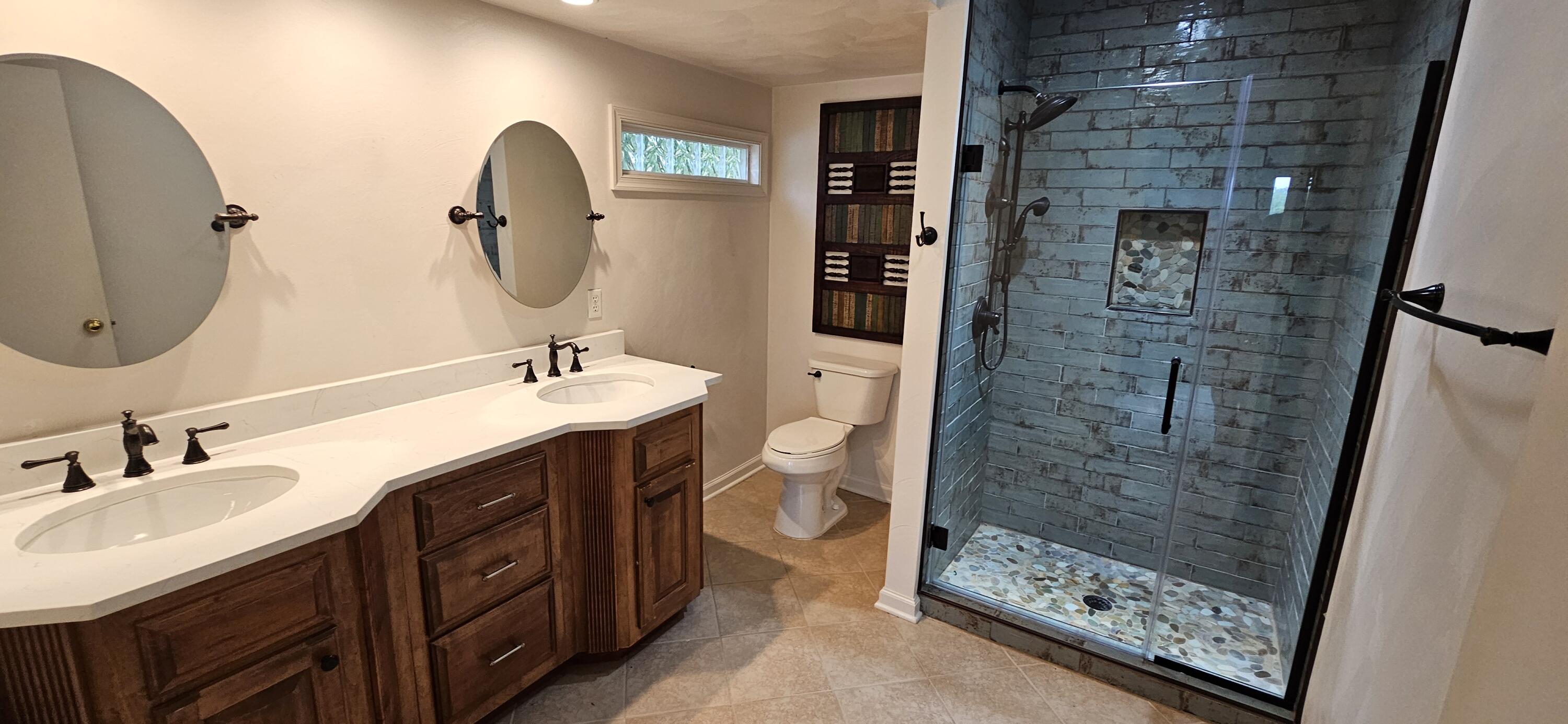 67 Overlook Road Hardy, VA 24101 - Photo 58 of 119 a bathroom with a sink a toilet and shower