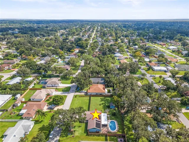 an aerial view of a city