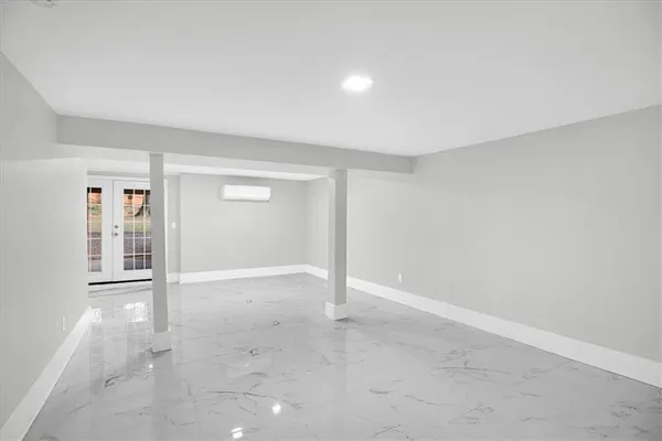 an empty room with window