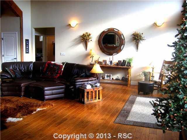 GREAT ROOM WITH WARM WOOD FLOORS , SUNSHINE AND MOUNTAIN VIEWS!