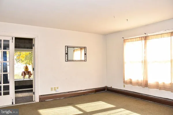 a view of a room with window