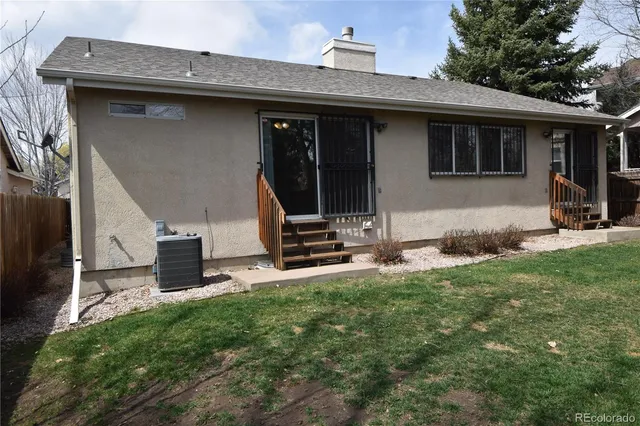 a house view with a garden space