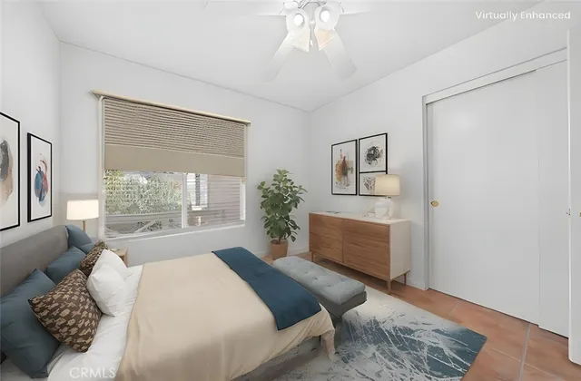 an aerial view of a house with outdoor space