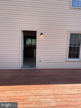 a view of front door of house