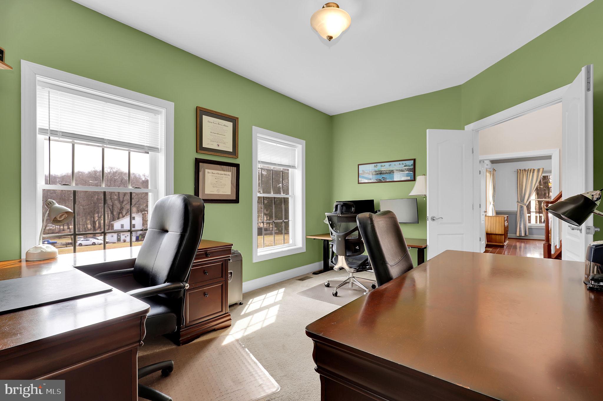 6024 Old Bohn Road Mount Airy, MD 21771 - Photo 7 of 46 a view of a workspace with furniture and a window