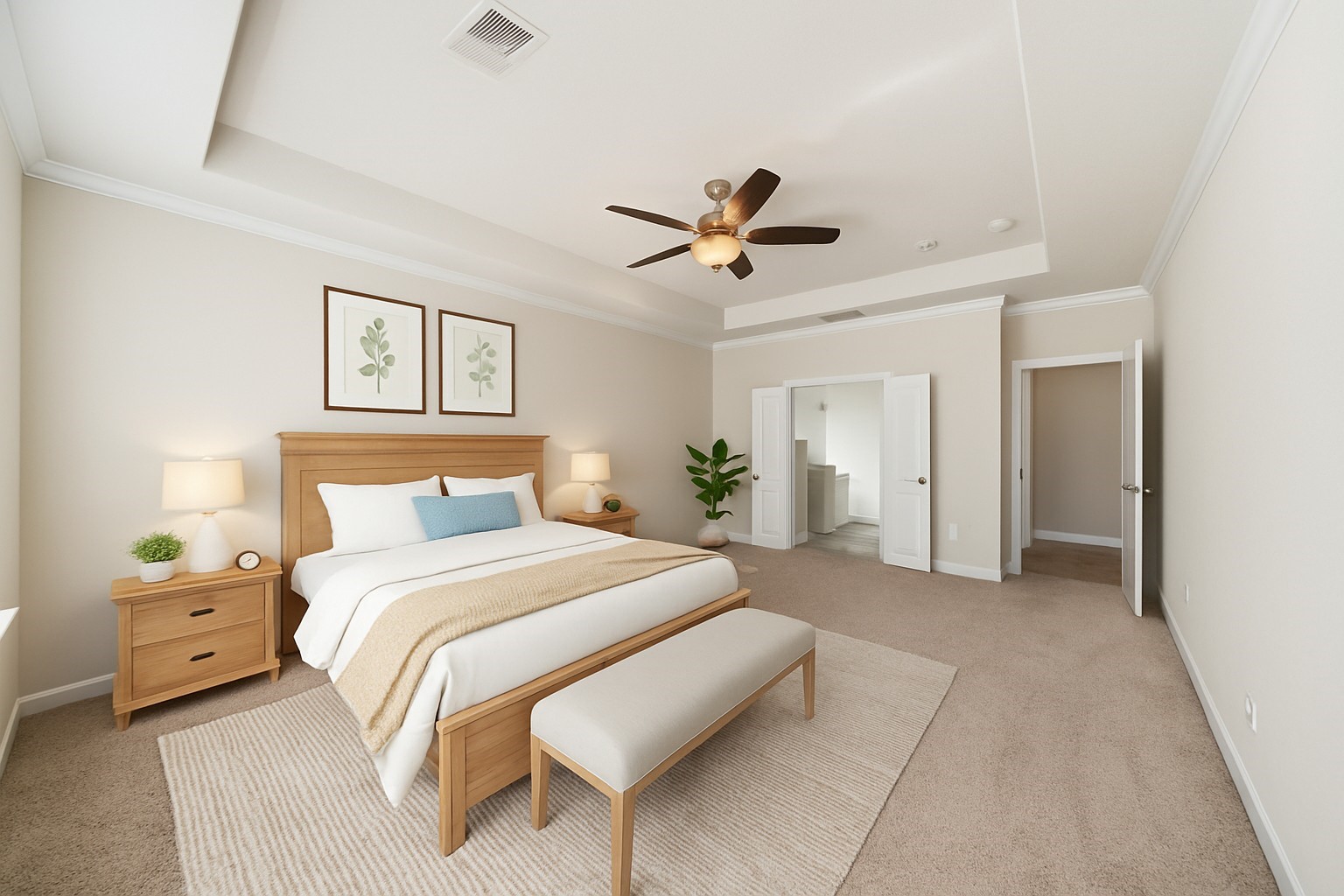 25802 Northcrest Drive Spring, TX 77389 - Photo 14 of 29 Virtually staged primary bedroom