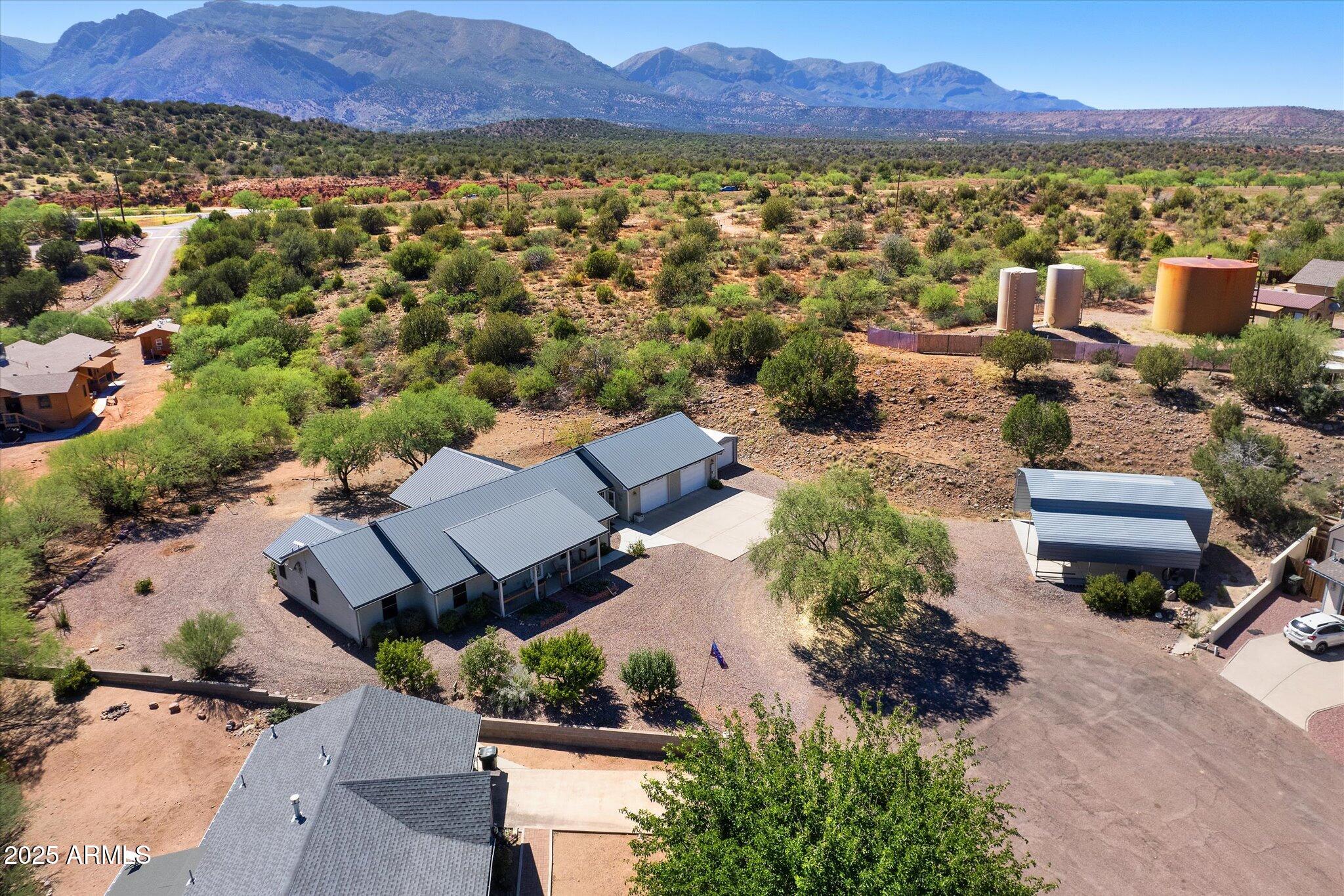 129 West Mt Ord Circle Payson, AZ 85541 - Photo 36 of 40 an aerial view of residential houses and outdoor space
